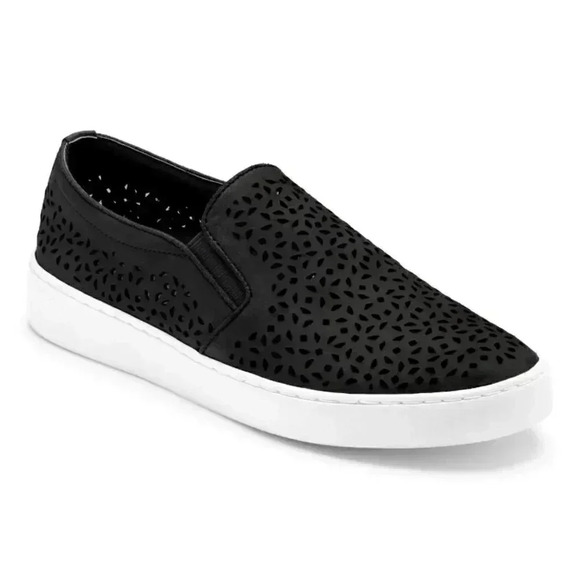 Vionic Splendid Midi Perf Slip-on Sneakers Leather Orthotic Arch Support Size  6 - Picture 1 of 13
